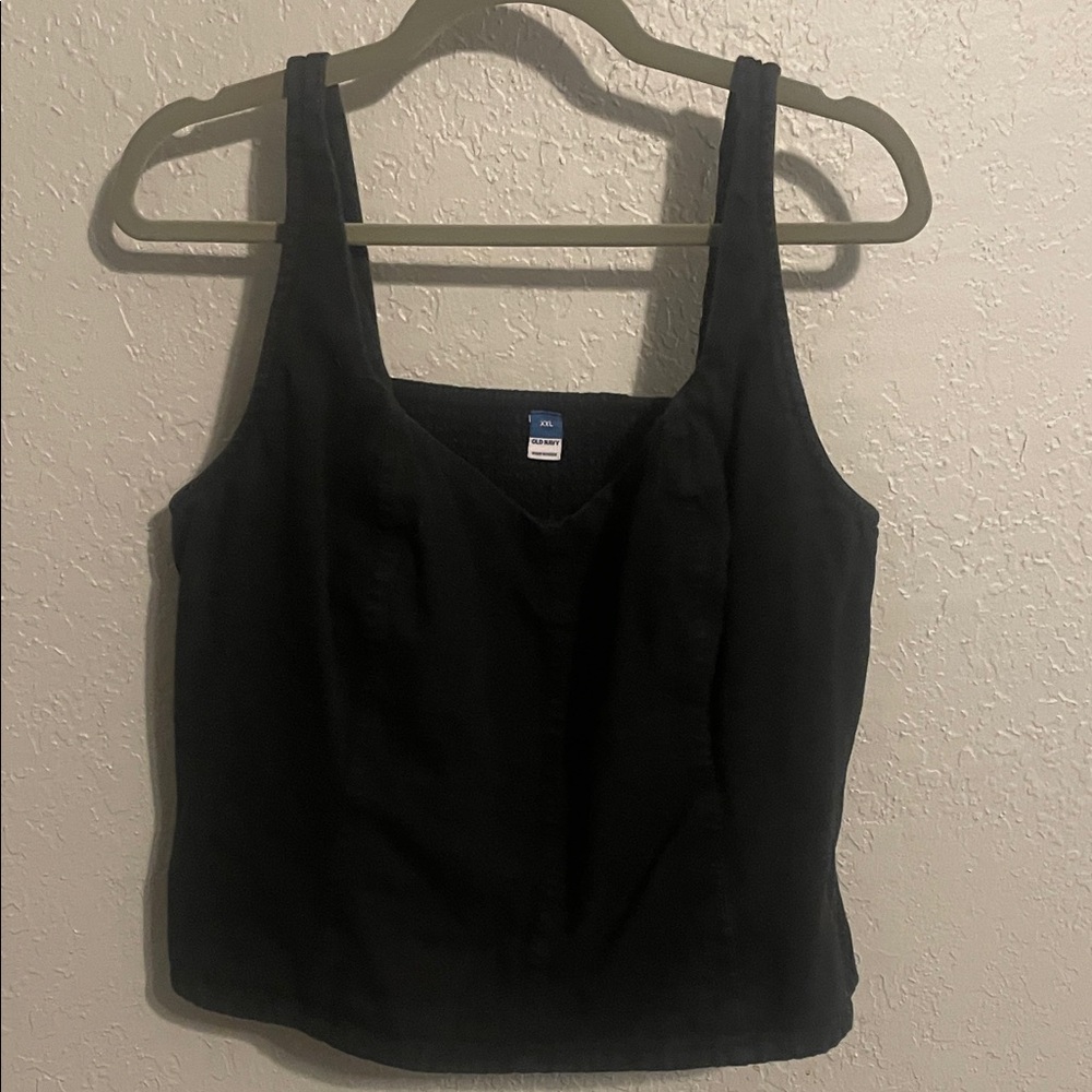 Old Navy Classic Black Denim Camisole